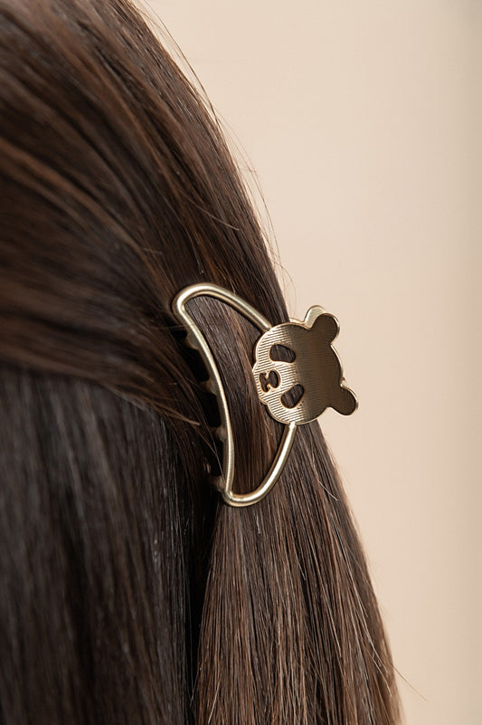 Hair clip, ART839, gold color